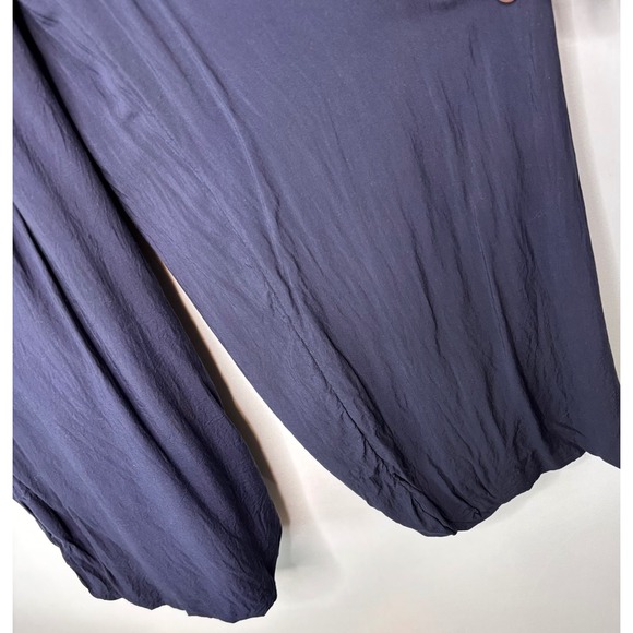 Tempo Paris Blue Palazzo Lounge Pants Womens‎ Size XL Wide Leg Stretch Waist - Picture 4 of 9